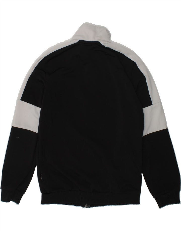 PUMA Boys Tracksuit Top Jacket 7-8 Years Black Polyester | Vintage Puma | Thrift | Second-Hand Puma | Used Clothing | Messina Hembry 