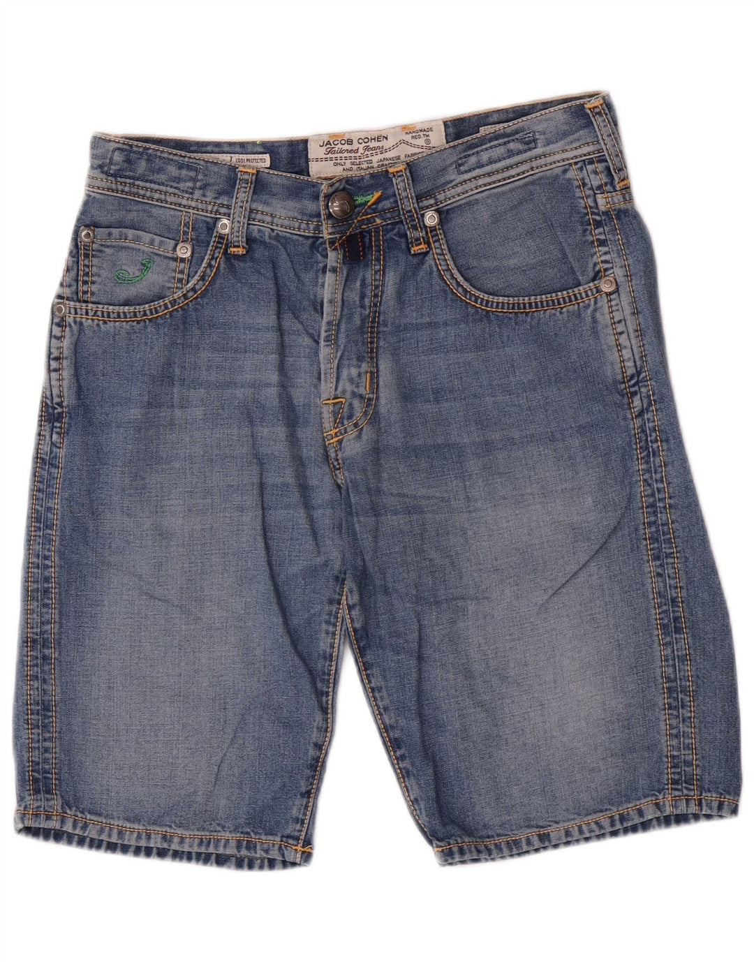 Мужские джинсовые шорты Jack & Jones Regular W32, хлопковые, среднего синего цвета