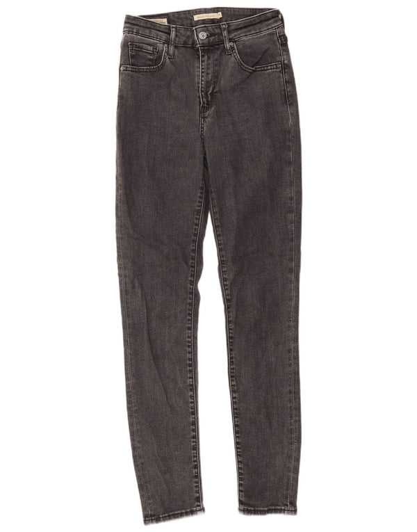 Женские джинсы скинни Levi's 721 с высокой посадкой W26 L30, серая лайкра