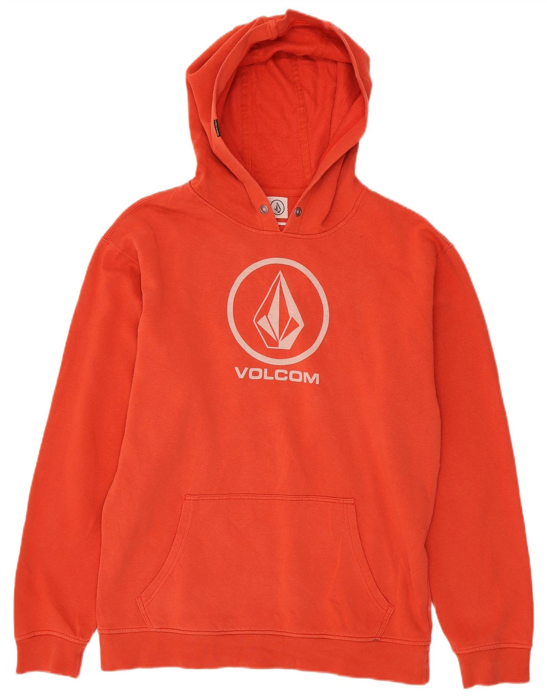 Мужской джемпер с капюшоном Volcom с рисунком, большой оранжевый