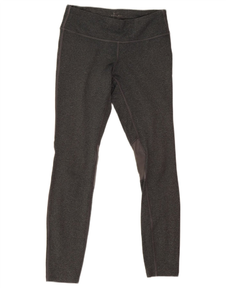 Женские укороченные леггинсы Nike Dri Fit UK 8, маленькие серые, полиэстер