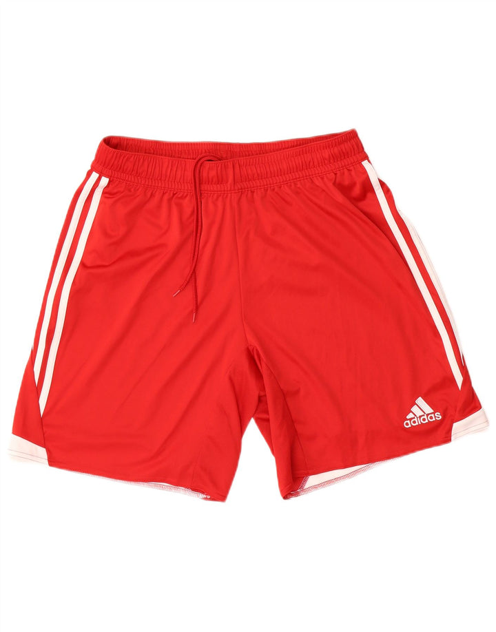 Мужские спортивные шорты Adidas Climacool, большие красные полиэстер с цветными блоками