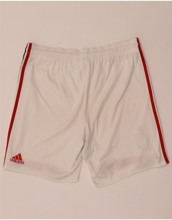 Мужские спортивные шорты Adidas AC Milan, большие белые полиэстер с цветными блоками