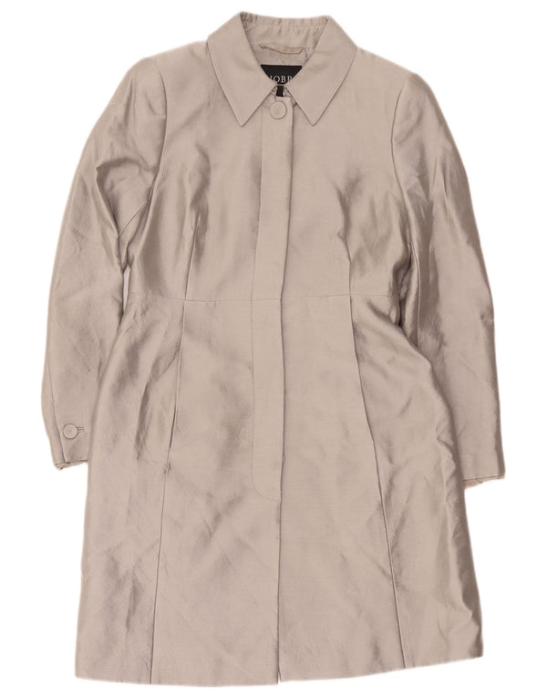 Мужское пальто Hobbs UK 10, маленькое серое шерстяное