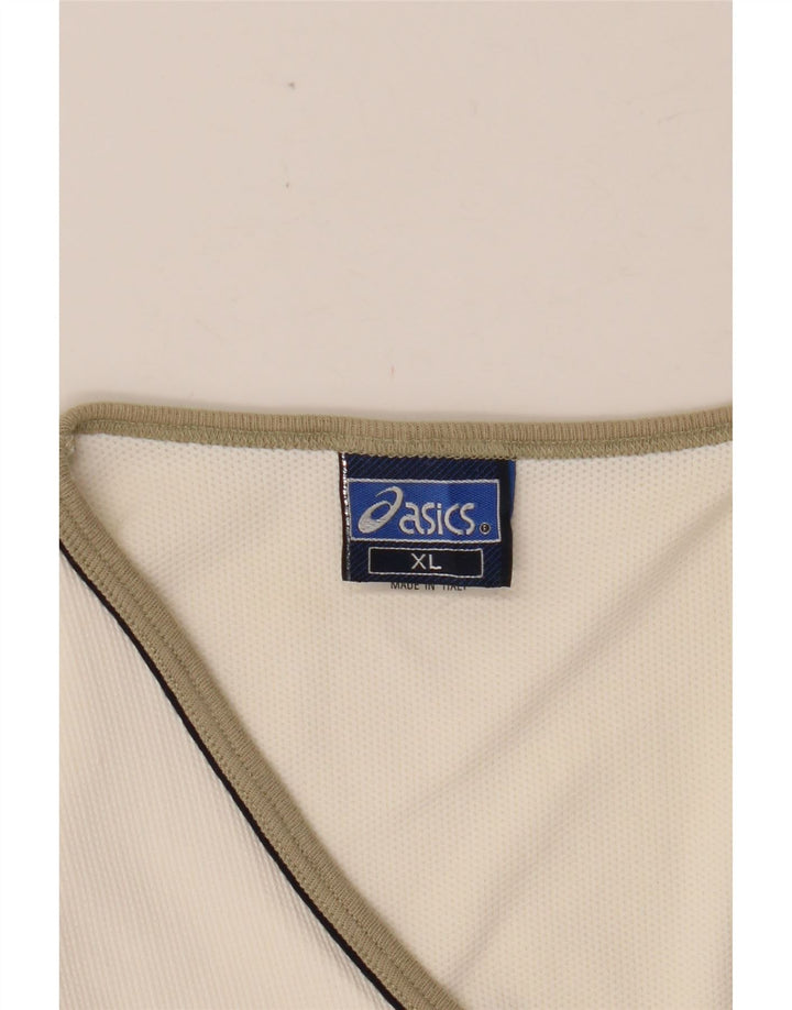 Женское теннисное платье ASICS UK 18 XL, бежевое, хлопковое с цветными блоками