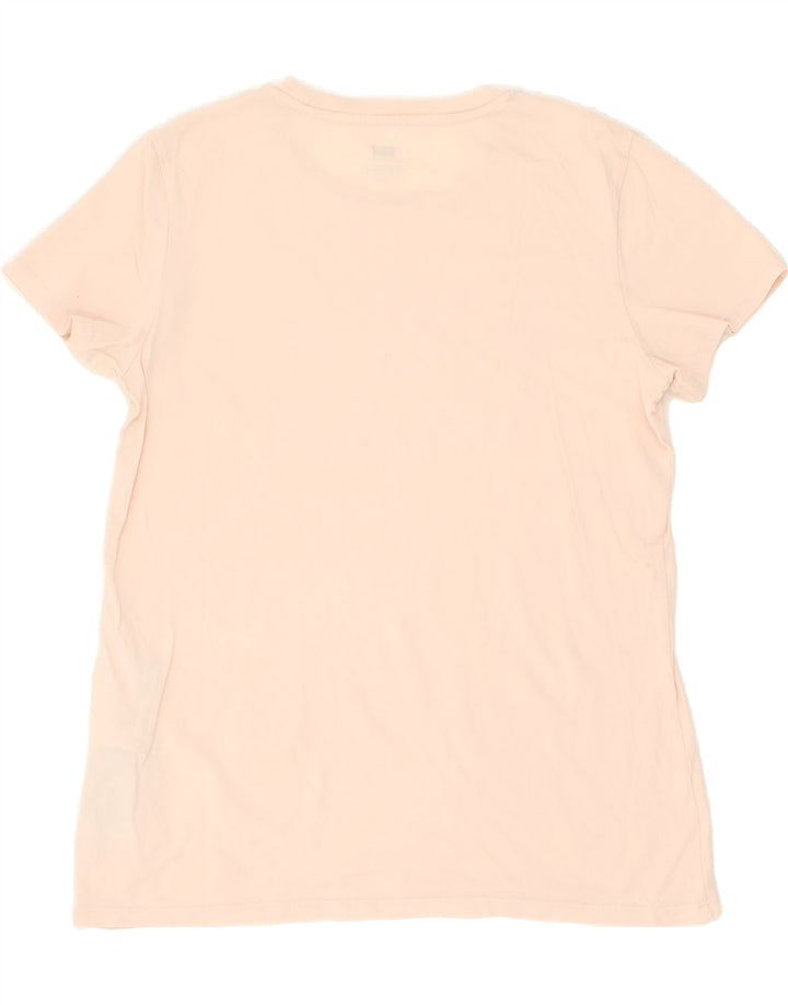 LEVI'S Womens Graphic T-Shirt Top UK 10 Small Beige Cotton | Vintage Levi's | Thrift | Second-Hand Levi's | Used Clothing | Messina Hembry 