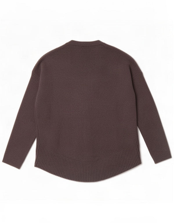 Женский свитер-кардиган большого размера Massimo Dutti UK 10, маленький, серый, шерсть