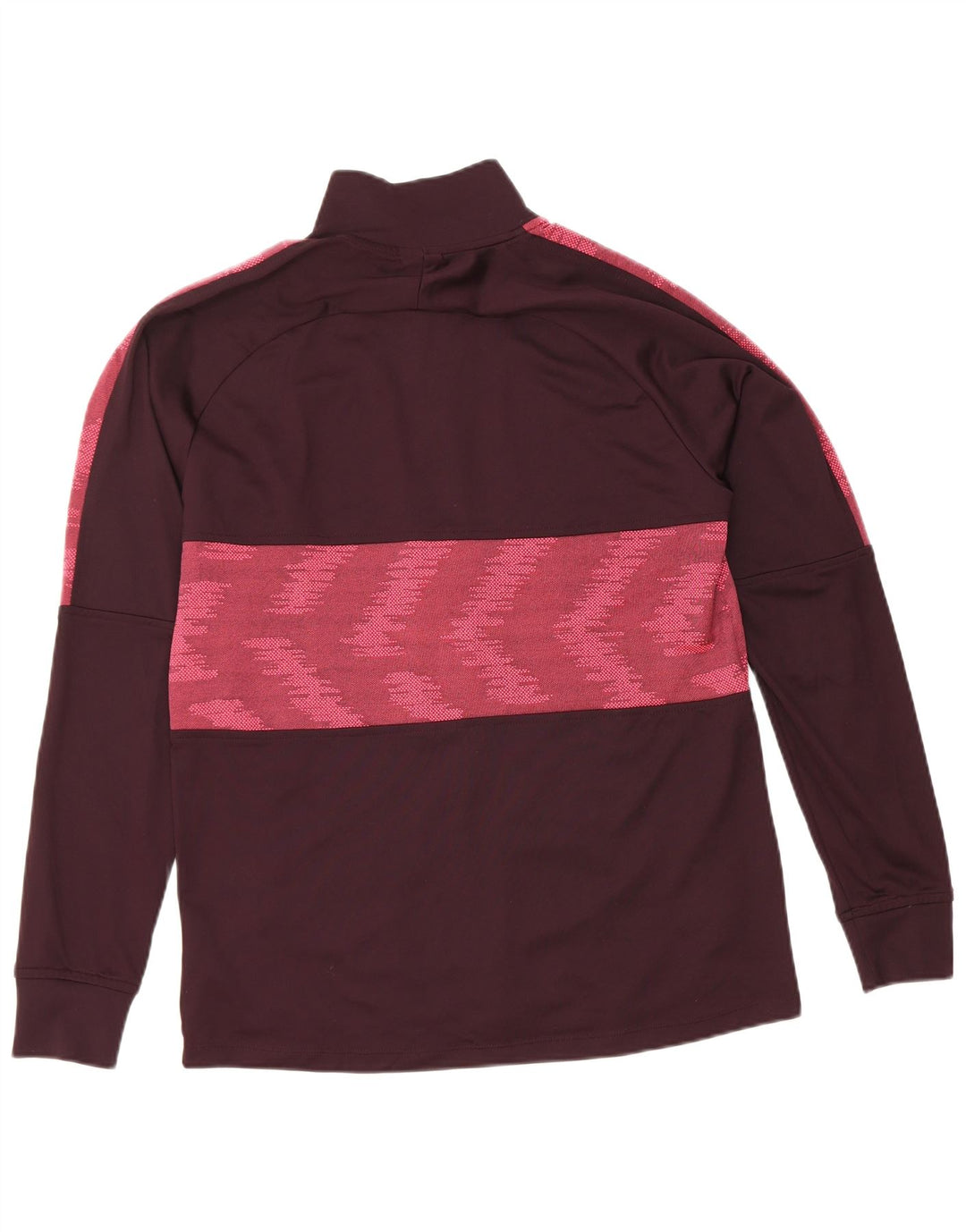 Мужская спортивная куртка Nike Dri Fit, средний темно-бордовый полиэстер с геометрическим рисунком