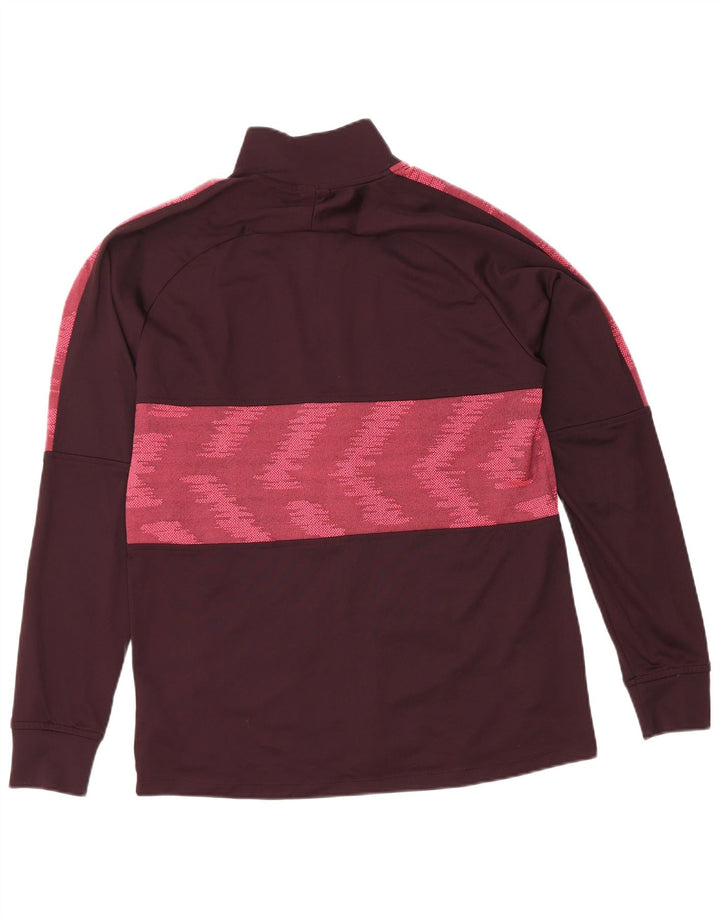 Мужская спортивная куртка Nike Dri Fit, средний темно-бордовый полиэстер с геометрическим рисунком