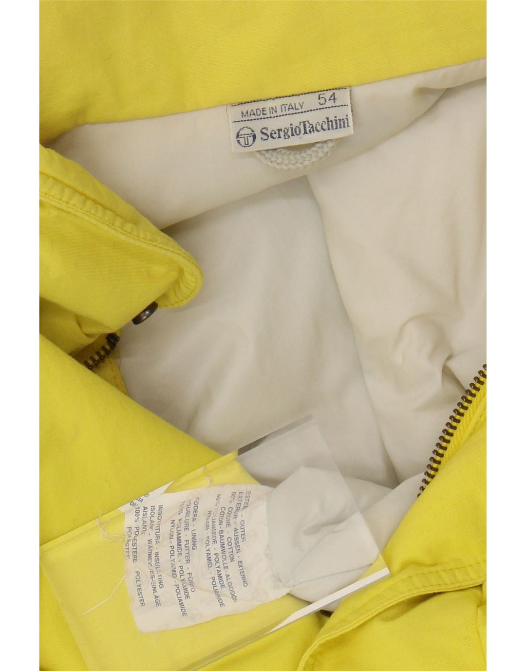 Мужская лыжная куртка с капюшоном SERGIO TACCHINI IT 54 2XL Желтый хлопок