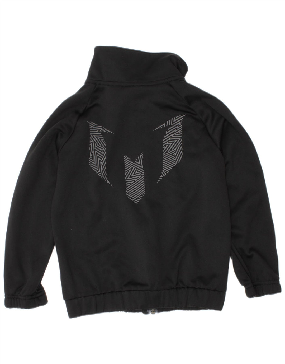 Спортивный костюм Adidas для мальчиков с графическим рисунком, верхняя куртка 5-6 лет, черный с геометрическим рисунком