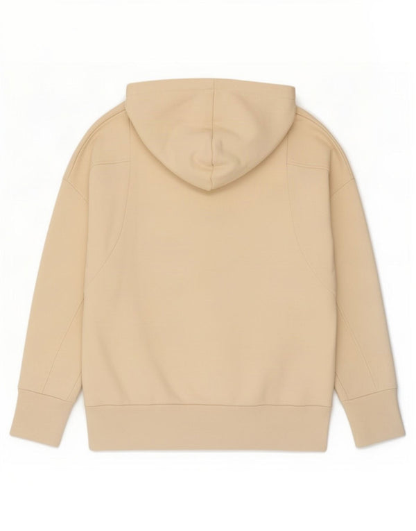 Женский джемпер с капюшоном Adidas Oversized UK 16, большой, бежевый, хлопок