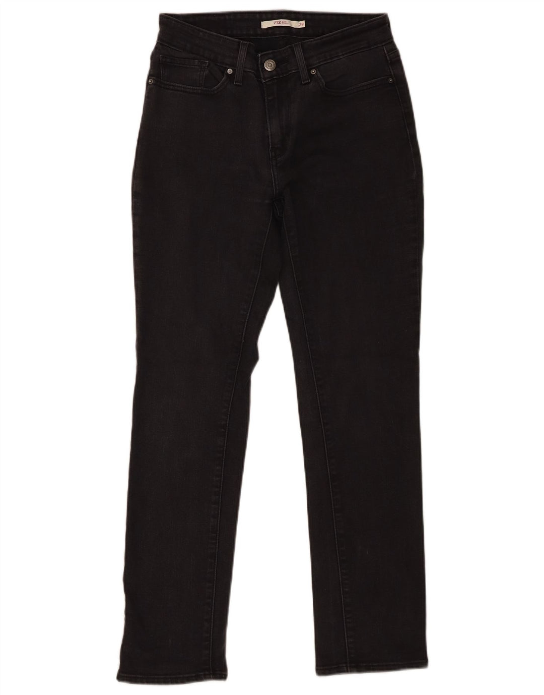 Женские узкие джинсы Levi's 712 W29 L30 Серые хлопковые