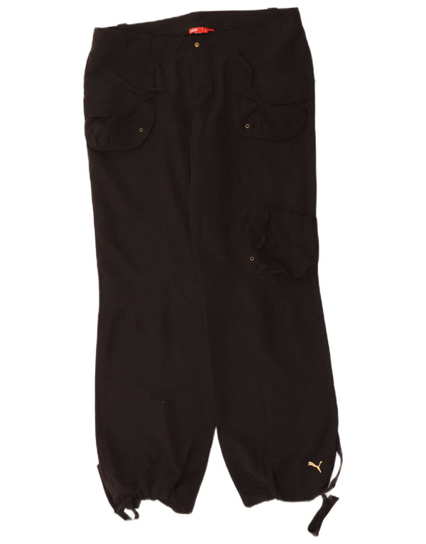 Женские брюки карго для джоггеров Puma UK 14, большие W36 L33, черные