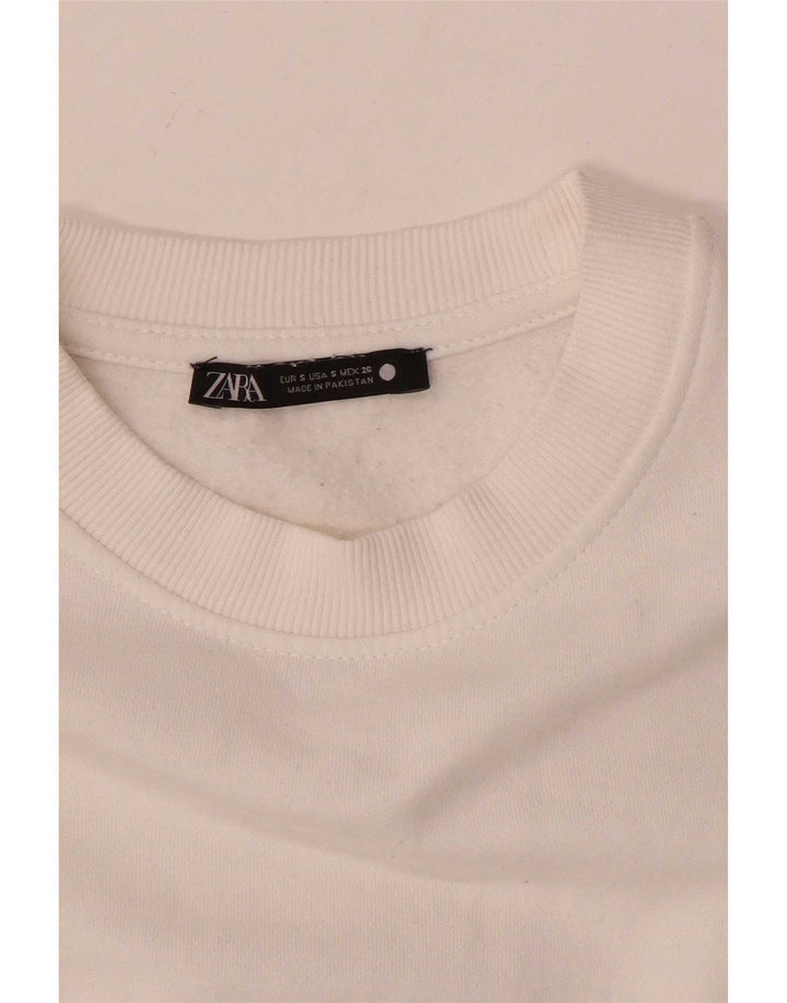Женский свитер Zara UK 10, маленький белый