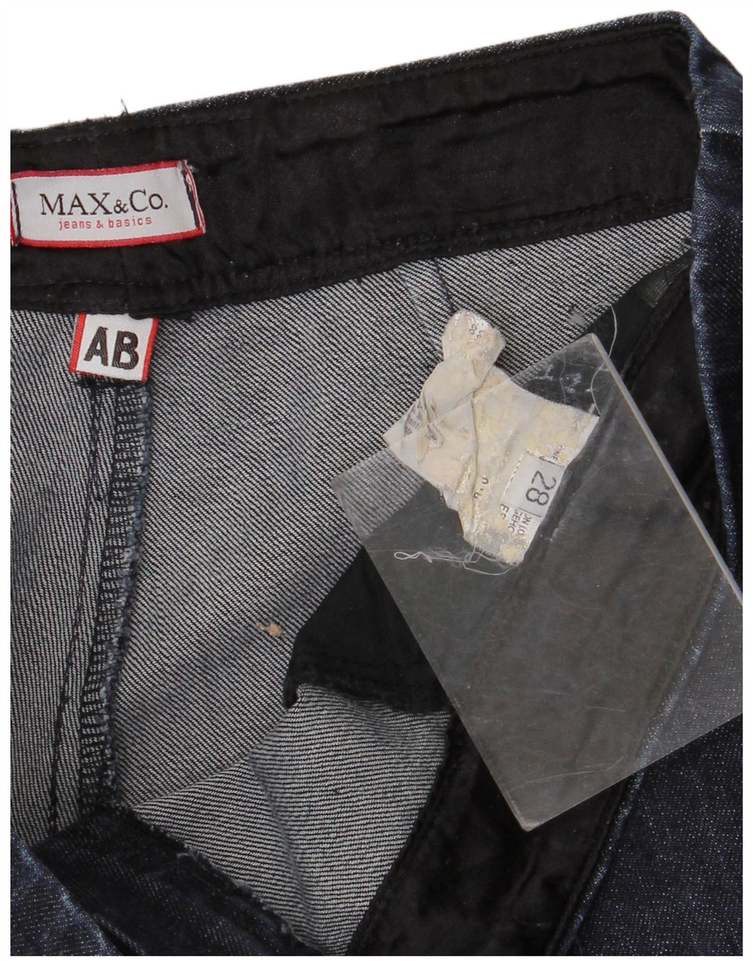 Женские широкие джинсы Max & Co. W28 L28 Темно-синие