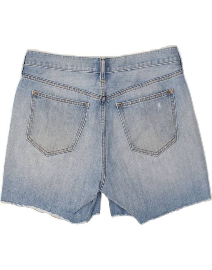 J. CREW Womens Distressed Denim Shorts W28 Medium Blue Cotton Vintage J. Crew and Second-Hand J. Crew from Messina Hembry 