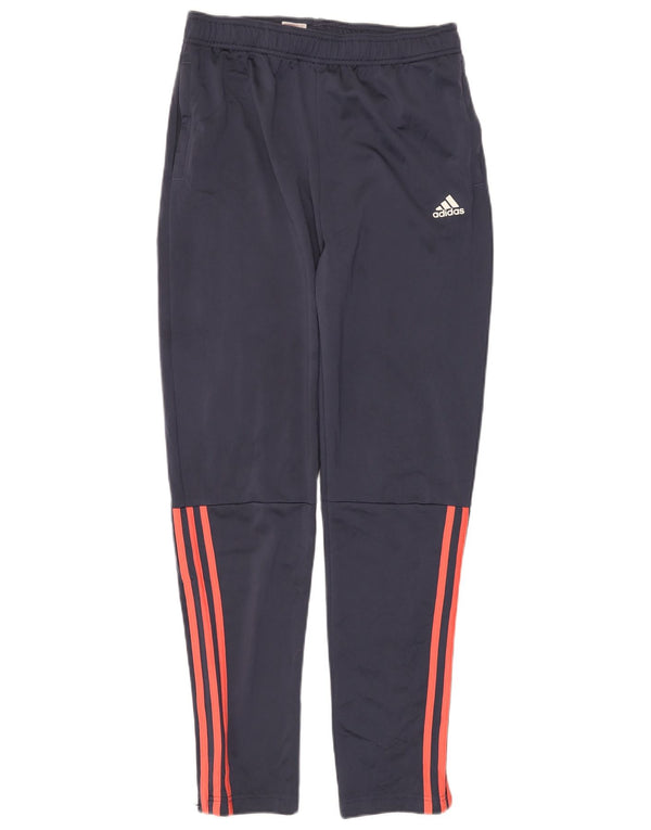 Спортивные брюки Adidas для девочек 15-16 лет, темно-синий, полиэстер