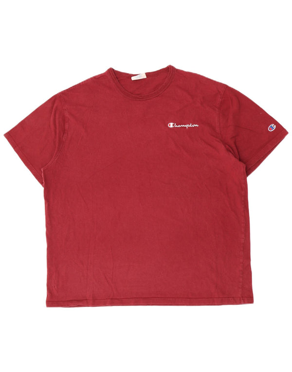 Мужская футболка Champion Heritage, топ 2XL, бордовый хлопок
