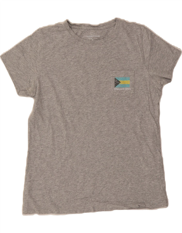 VINEYARD VINES Mens Graphic T-Shirt Top Medium Grey Cotton Vintage Vineyard Vines and Second-Hand Vineyard Vines from Messina Hembry 