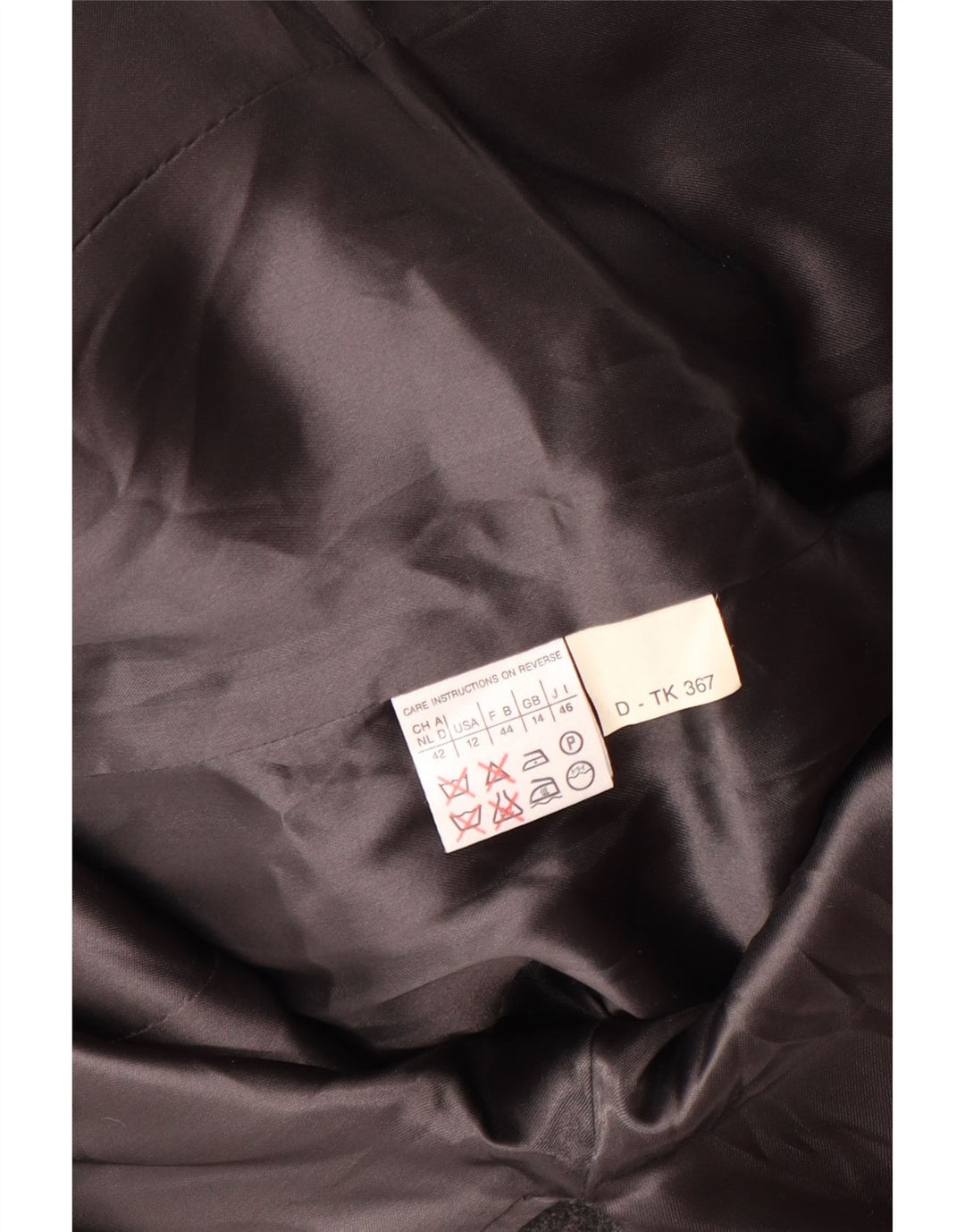 Женское двубортное пальто MARELLA UK 14, большой размер, серое из натуральной шерсти