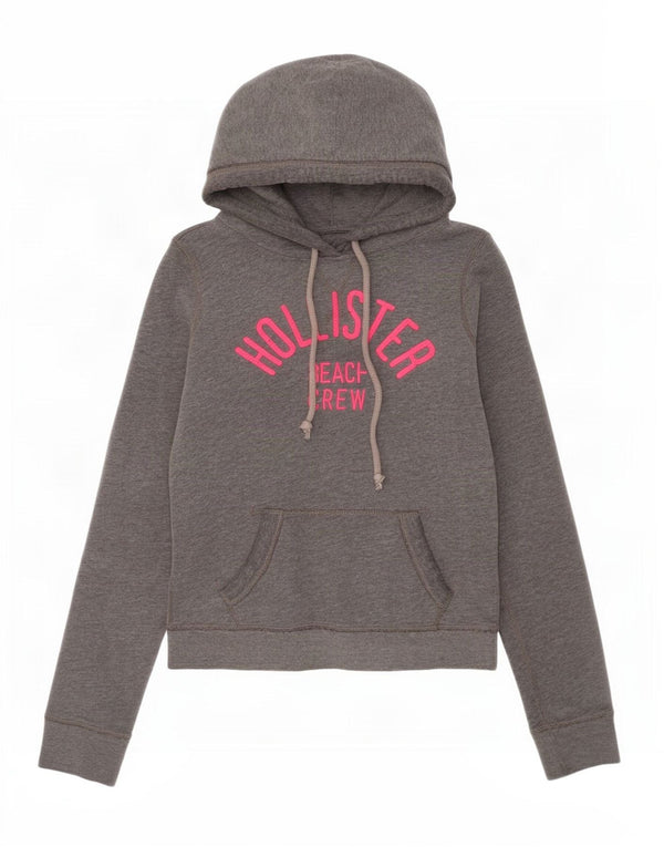 Женский джемпер с капюшоном Hollister UK 6 XS, серый хлопок