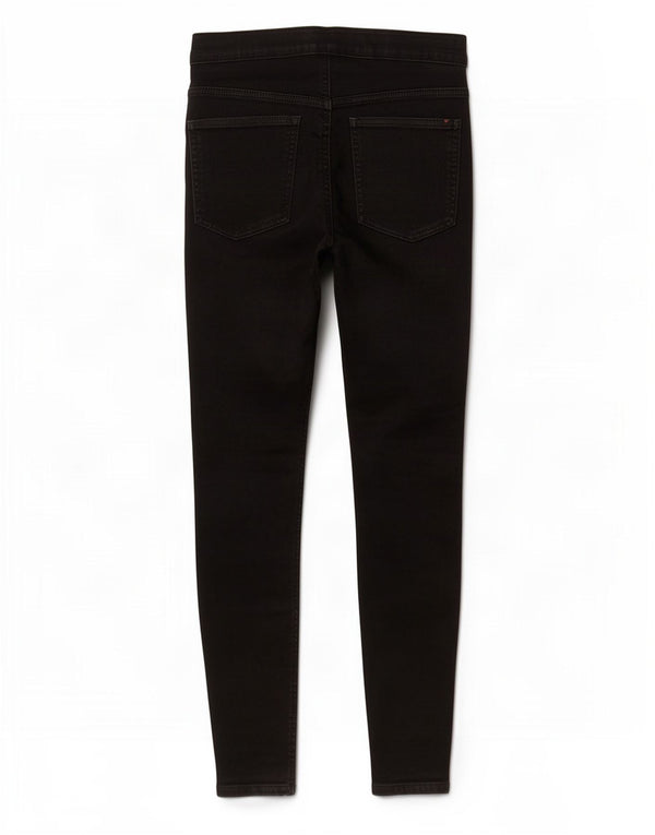 Marks & Spencer Womens Jegging Jeans UK 10 Small W30 L25 Black Cotton