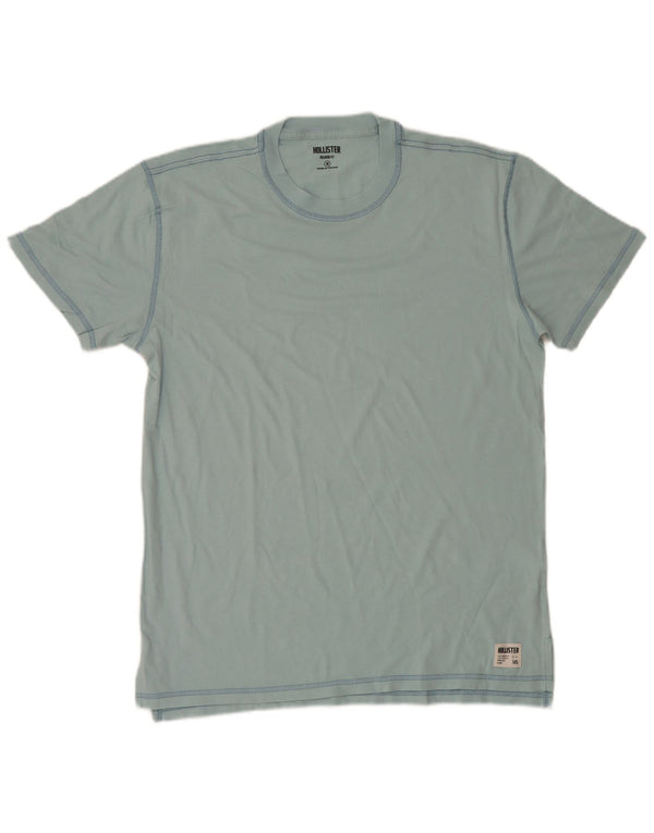 Мужская футболка Hollister Top Medium Blue Cotton
