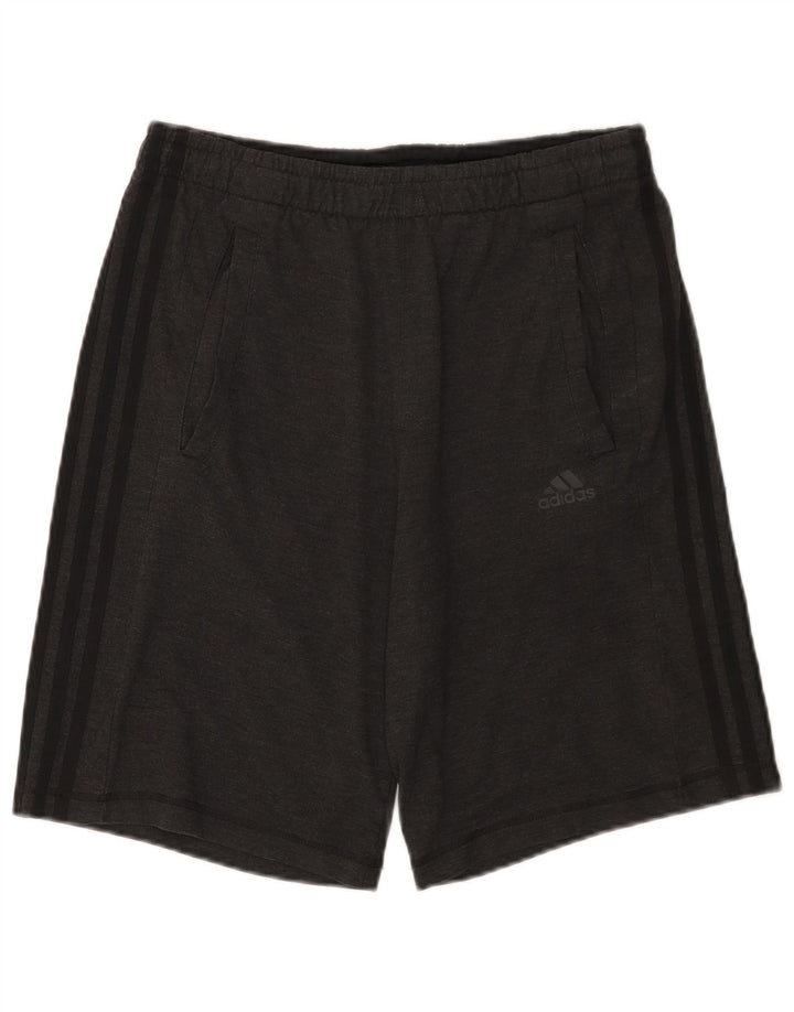 Мужские спортивные шорты Adidas Climalite, маленький серый полиэстер
