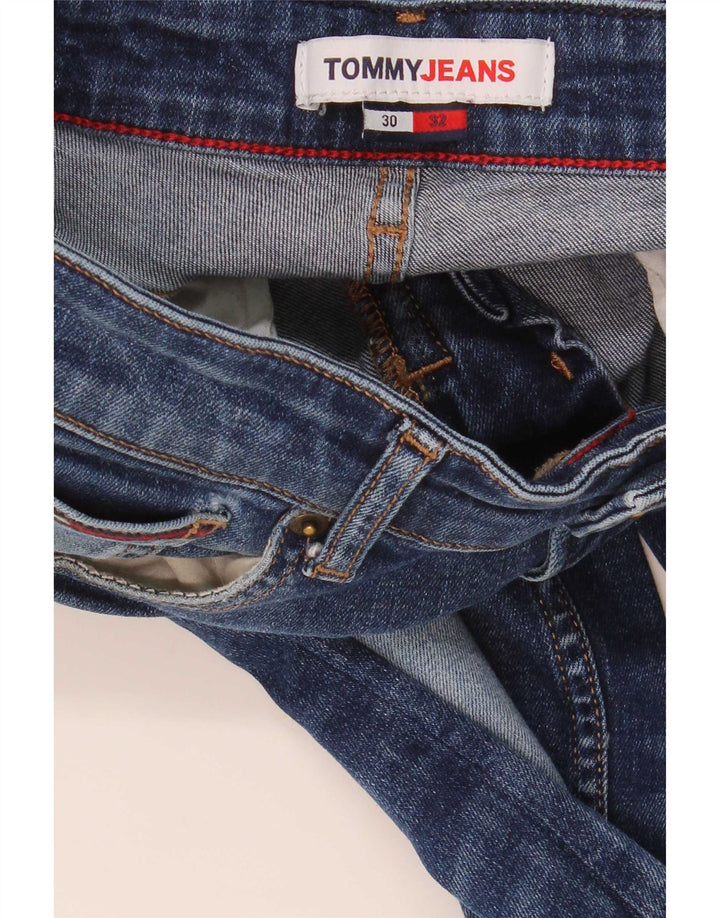 Мужские узкие джинсы Tommy Hilfiger W30 L32 темно-синие