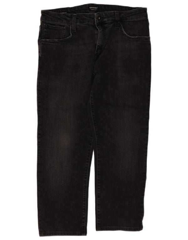 Мужские укороченные джинсы Superdry W34 L24, черный хлопок