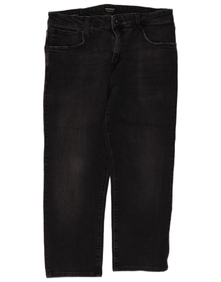 Мужские укороченные джинсы Superdry W34 L24, черный хлопок