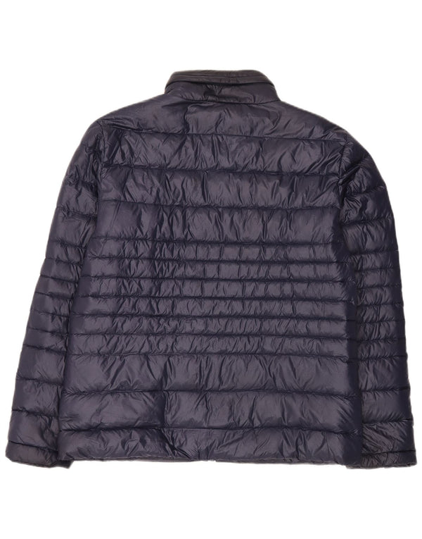 Crew Clothing Мужская утепленная куртка с капюшоном UK 42 XL Темно-синий нейлон