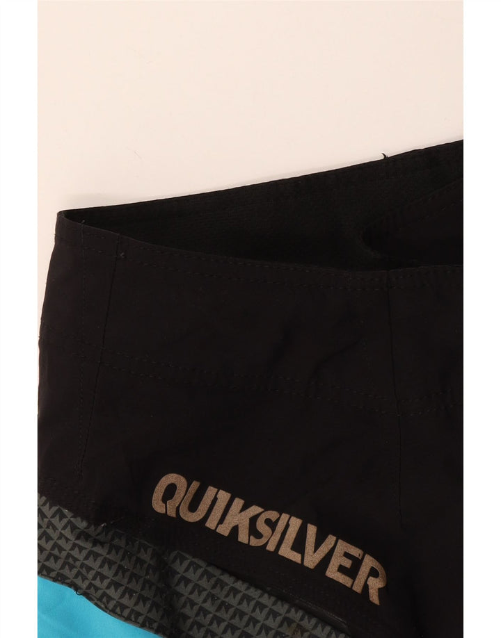 Мужские шорты для плавания Quiksilver, большие черные цветные блоки