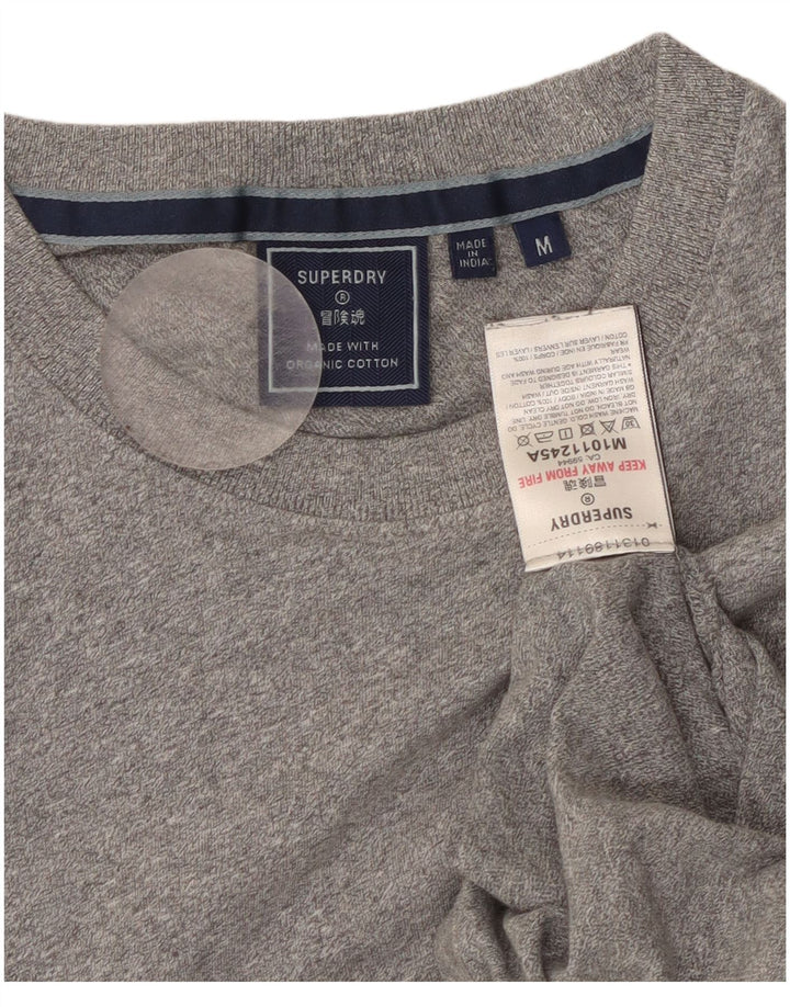 SUPERDRY Женская футболка Top UK 12 Medium Grey Хлопок