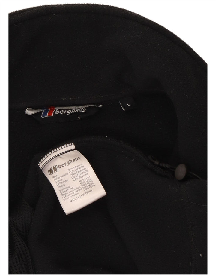 Мужская флисовая куртка Berghaus UK 40, большая черная, полиэстер