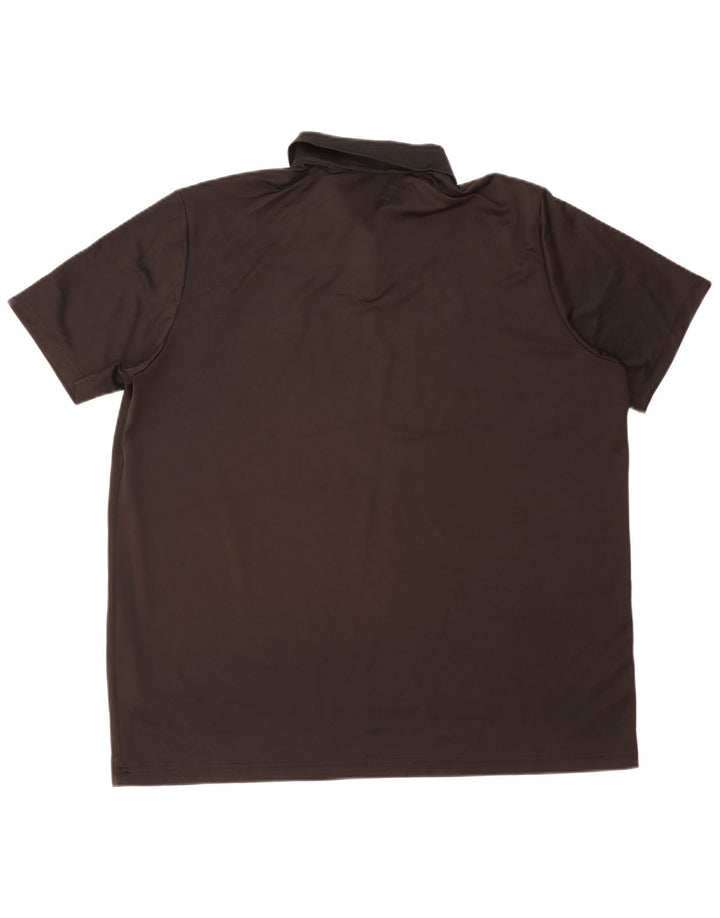 Мужская рубашка-поло ADIDAS 2XL черная, полиэстер