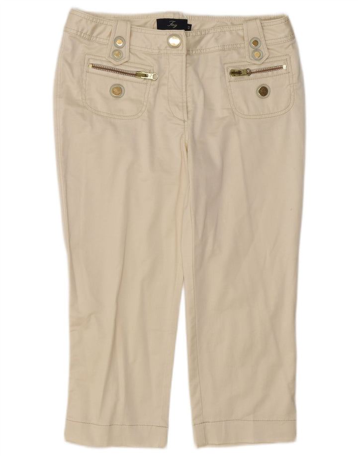 Женские капри Fay IT 44 Medium W30 L20 Off White Cotton