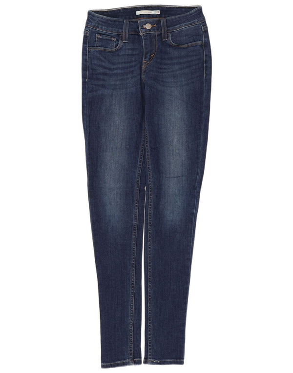 Женские джинсы LEVI'S 535 Super Skinny W25 L30 Темно-синие, хлопок