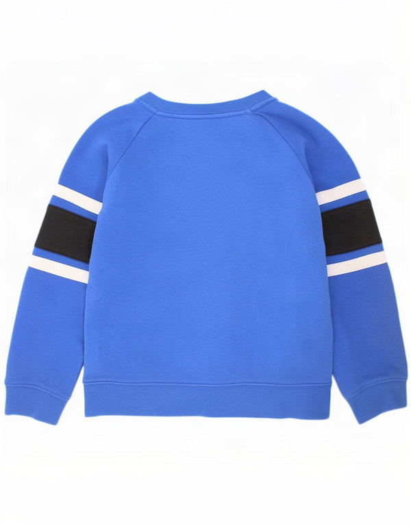 Джемпер с рисунком Nike для мальчиков, 6–7 лет, большой синий, хлопок с цветными блоками