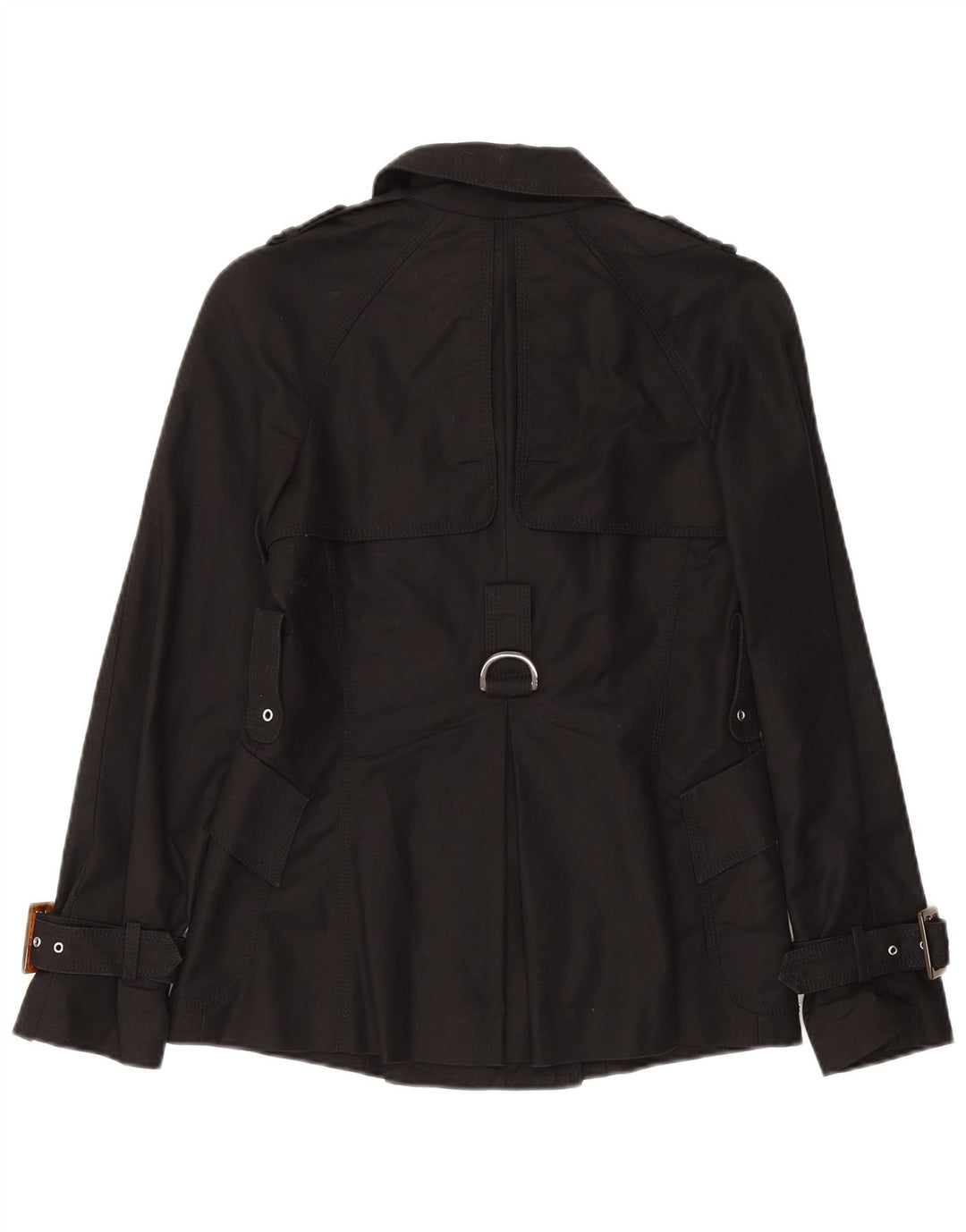Женский тренч Zara UK 10, маленький черный хлопок