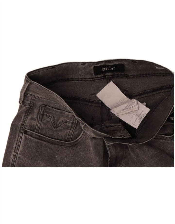 Мужские джинсовые шорты REPLAY Anbass W29, хлопок среднего серого цвета