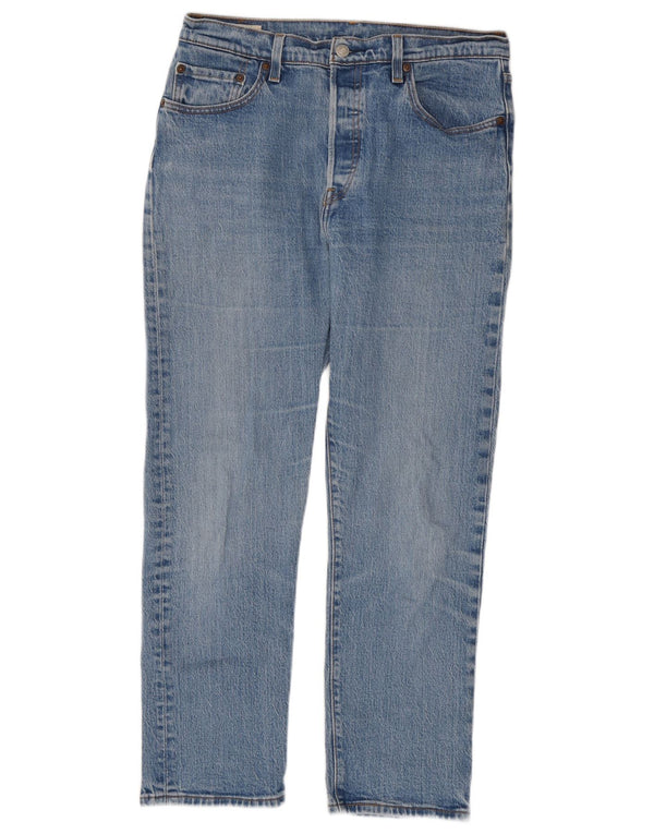 Женские прямые джинсы Levi's 501 W29 L28 синие, хлопок