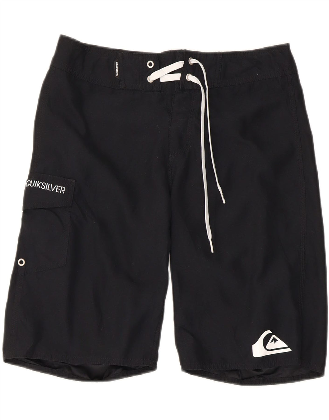 Мужские шорты для плавания Quiksilver с рисунком, маленькие черные из полиэстера