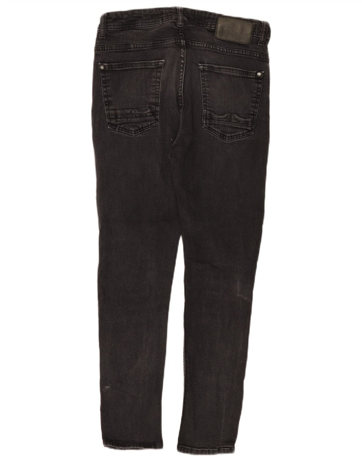 Женские укороченные джинсы скинни ZARA EU 40 Medium W31 L25, черный хлопок