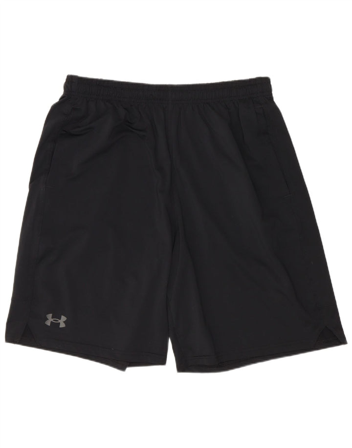 Мужские спортивные шорты Under Armour, большие черные из полиэстера