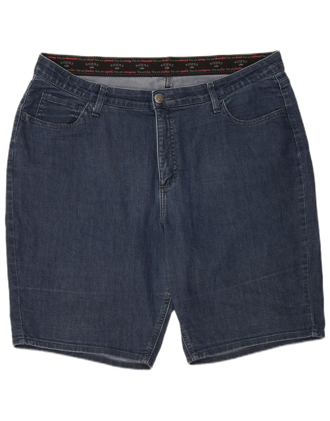 Женские джинсовые шорты LEE Riders с высокой талией, США 20, 3XL, W40, синие, хлопок