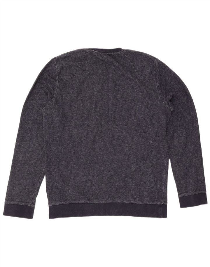 Мужской свитшот с рисунком Calvin Klein Jeans, средний темно-синий