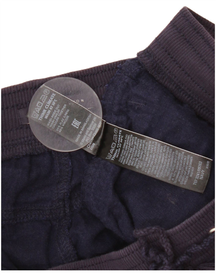 Женские шорты чинос Marks & Spencer UK 12 Medium W32 Темно-синие льняные