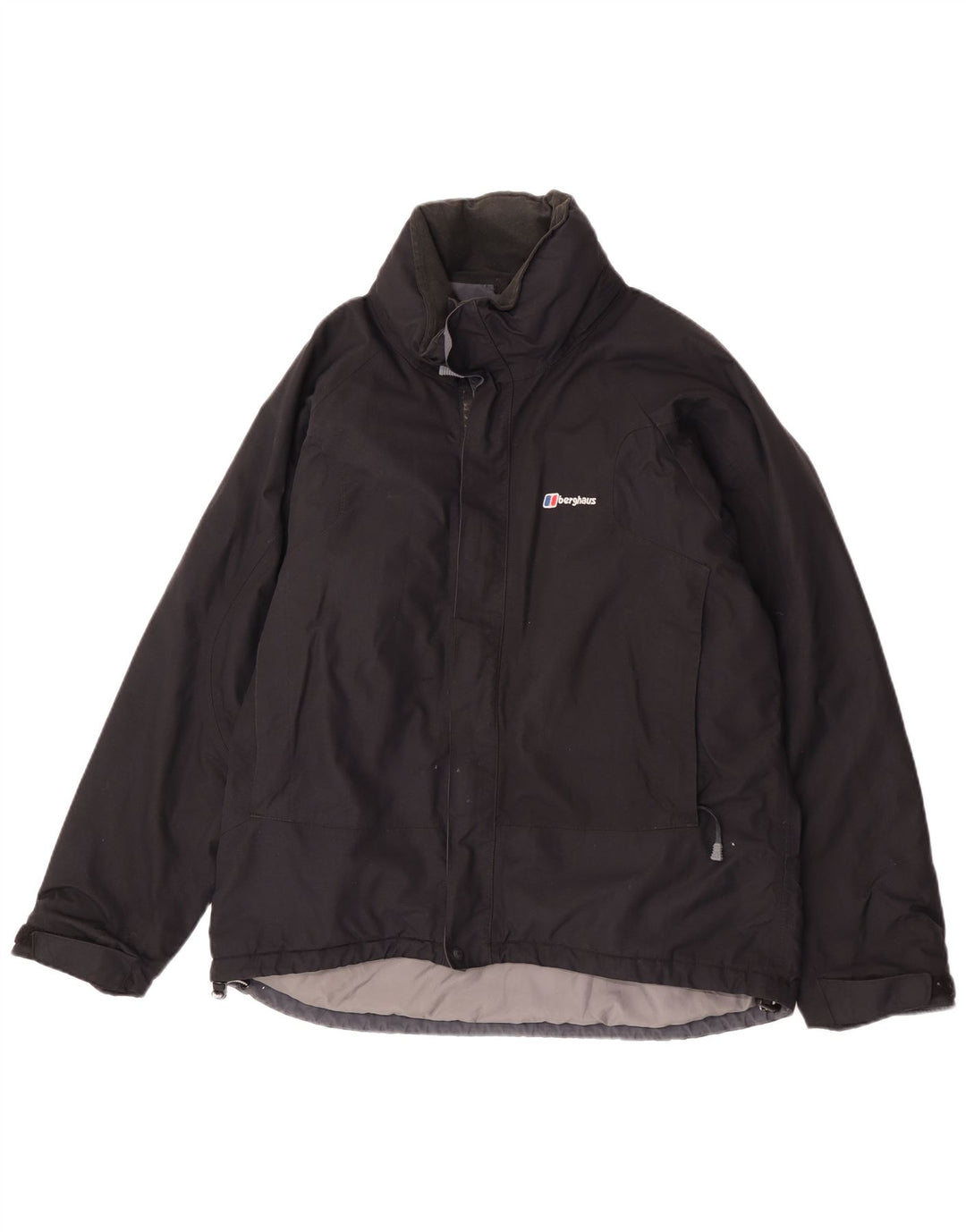 Berghaus Мужская дождевик с капюшоном UK 38 Средний Черный Нейлон